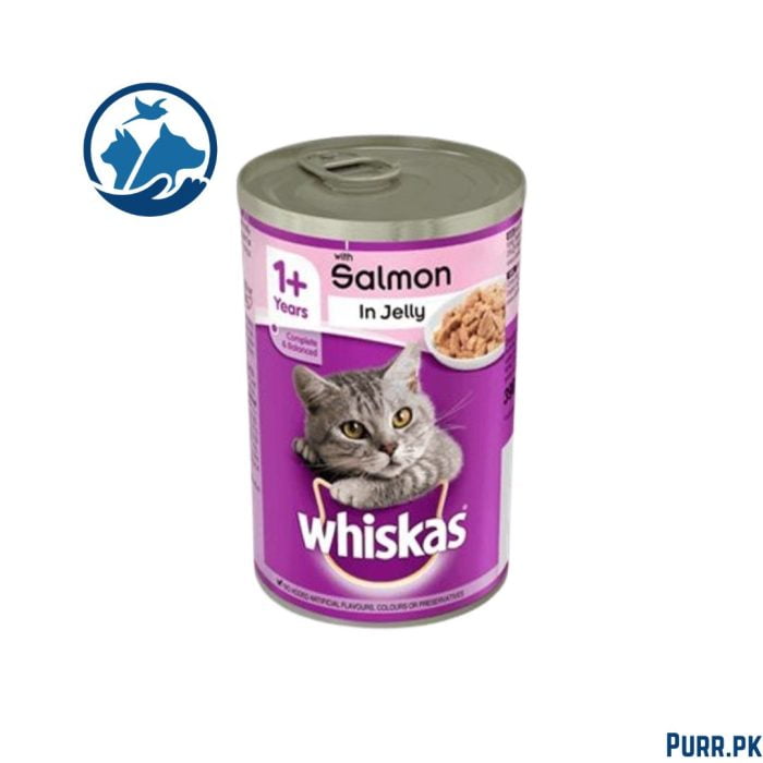 Whiskas Tin Salmon In Jelly - 390gm