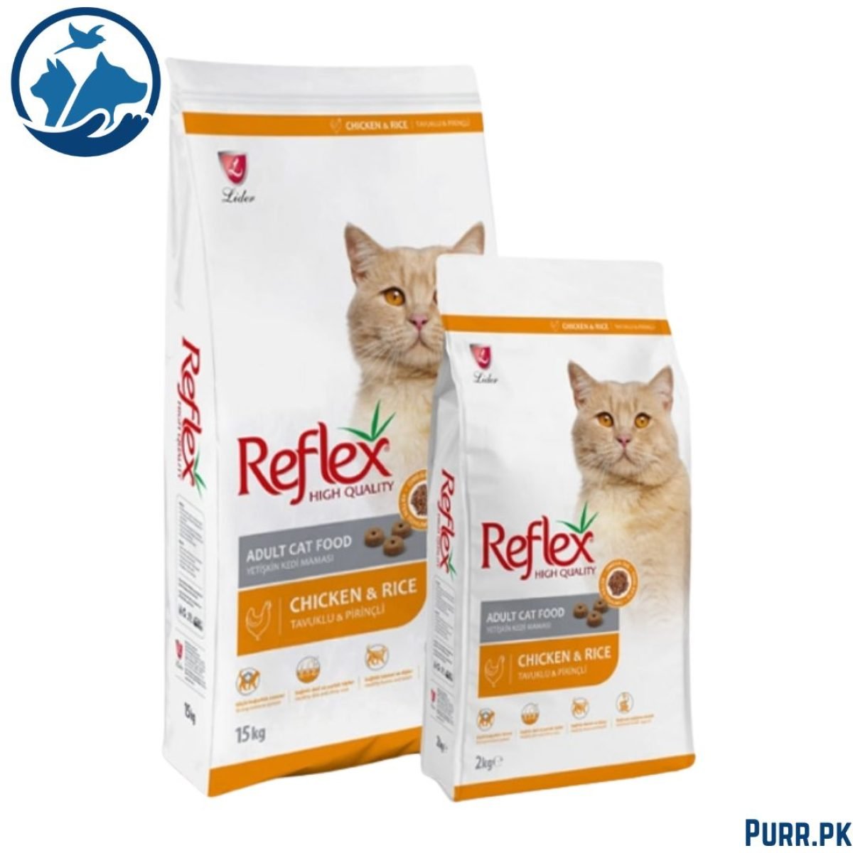 Reflex Adult Cat Food Chicken and Rice 1.5kg 2kg 3kg 15kg