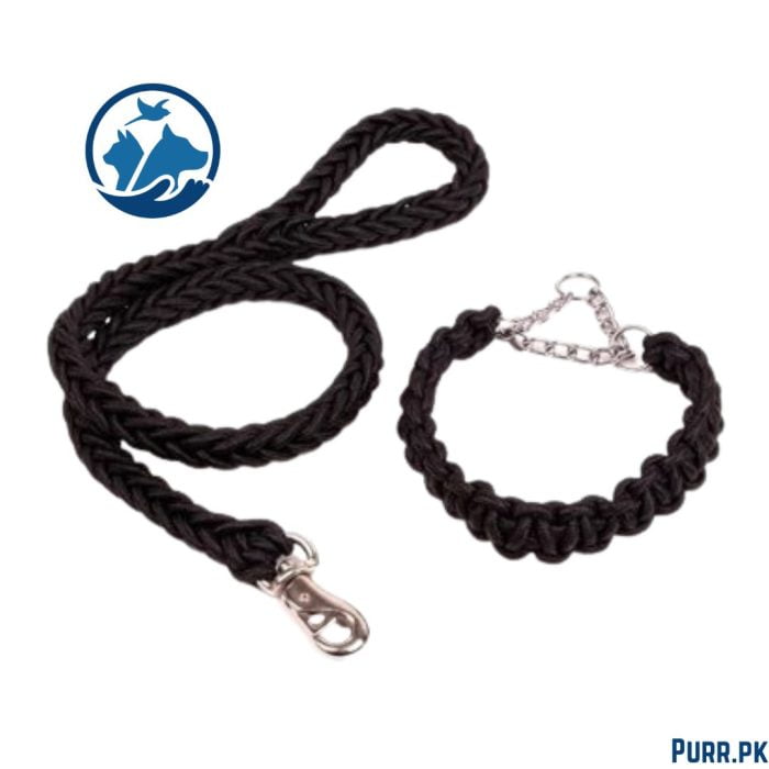 Round Rope Leash With Coller