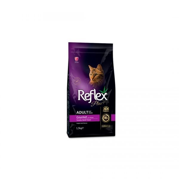 Reflex Plus Cat Food Gourmet with Chicken - 1.5 Kg - Buy Online in Pakistan