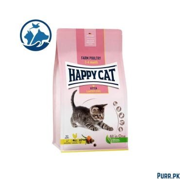 Happy Cat Kitten Young Kitten Farm Poultry 1.3 Kg Bag