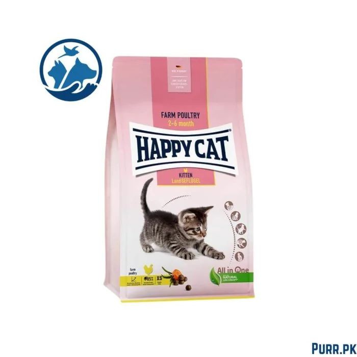 Happy Cat Kitten Young Kitten Farm Poultry 1.3 Kg Bag