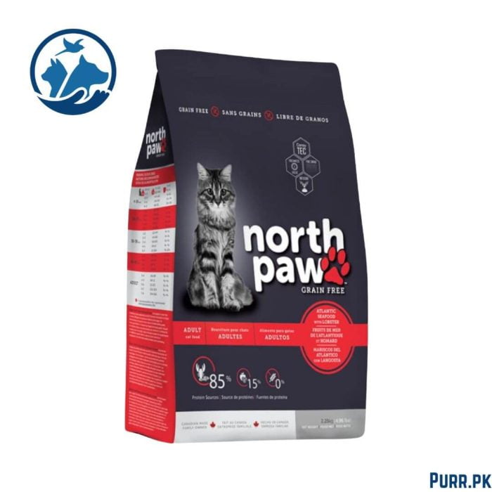 North Paw Grain Free Atlantic Seafood with Lobster Dry Cat Food – 1 KG