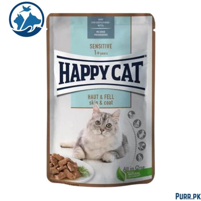 Happy Cat Adult MIS Sensitive Skin & Coat 85 g Pouch