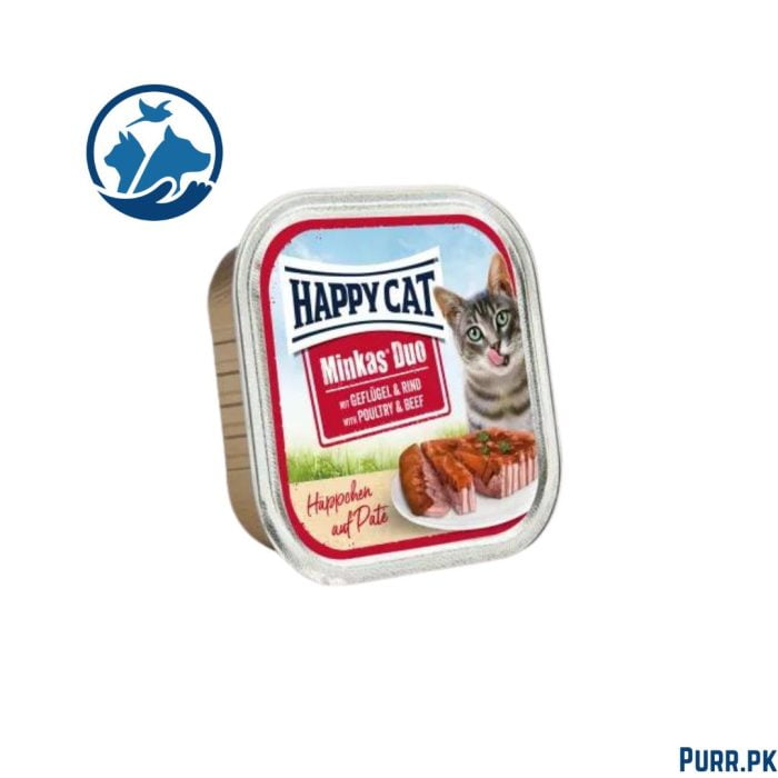 Happy Cat Adult Minkas Duo Poultry & Beef 100 g Pate