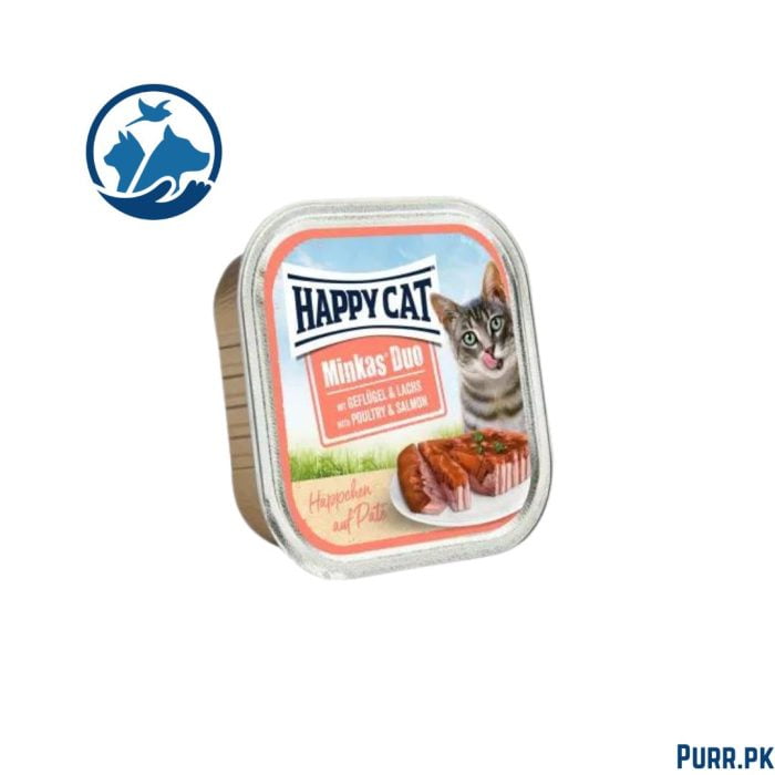 Happy Cat Adult Minkas Duo Poultry & Salmon 100 g Pate