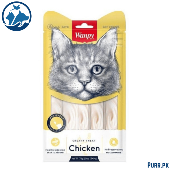 Wanpy Adult Cat Creamy Lickable Treats Chicken