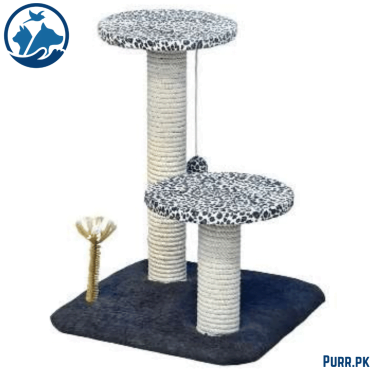 2 Pole 2 Round Top Cat Scratcher