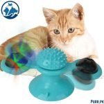 Cat Windmill Toy With Catnip & Light