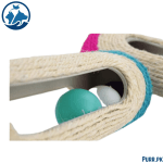 Cat Toys Rolling Sisal Scratch Board Roller with 3 Ball