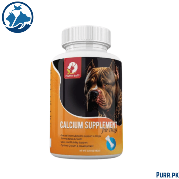 Fluff n Buff Calcium Supplement for Dogs – 150 Gram