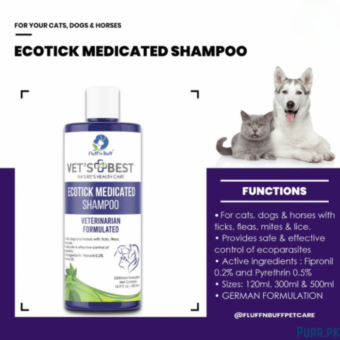 Fluff n Buff Ecotick Ecotik Medicated Shampoo