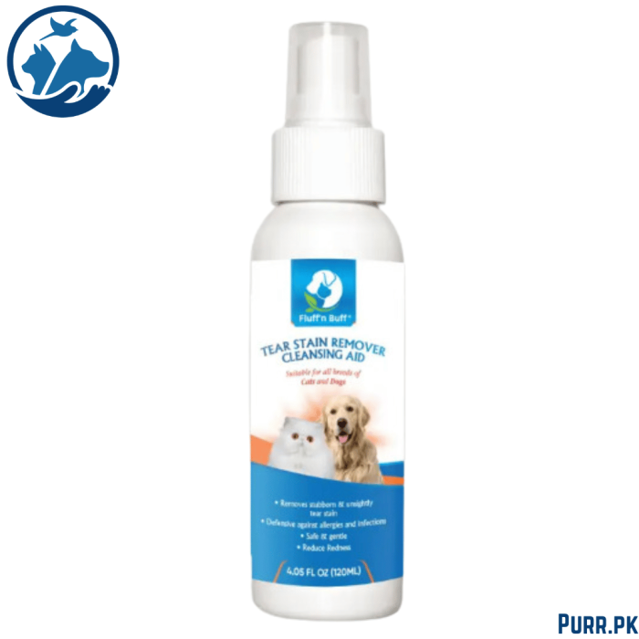 Fluff n Buff Tear Stain Remover For Cats And Dogs – 120 ml