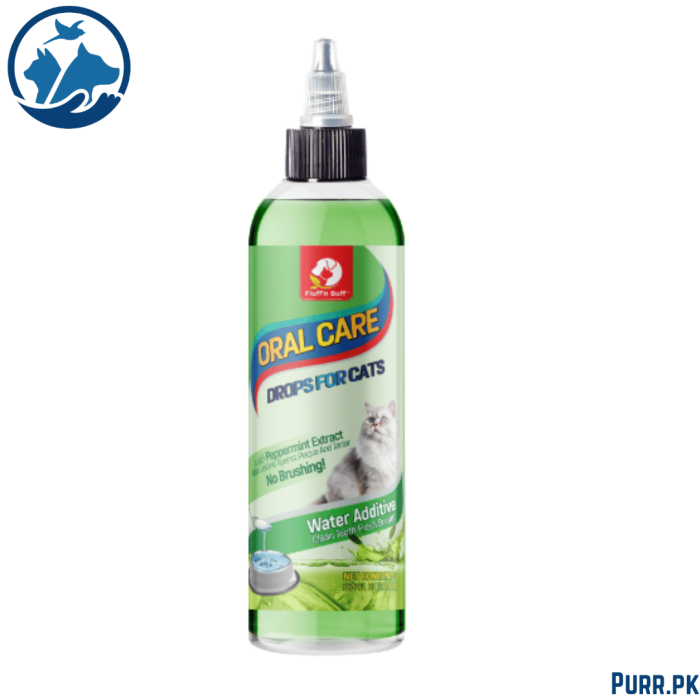 Fluff n Buff Water Additive Oral Care Drops For Cats And Kittens