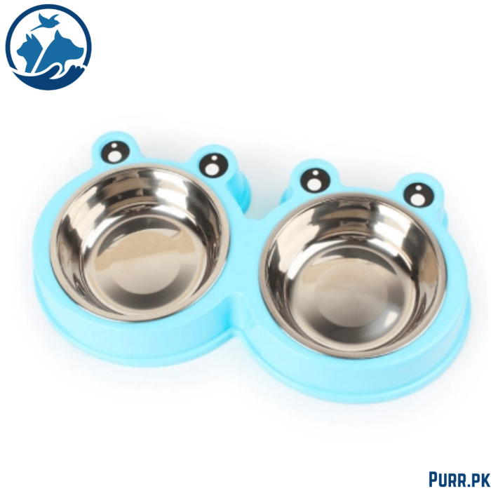 Frog Design Dog Stainless Bowl 2 in 1