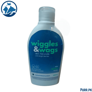 Wiggles And Wags Anti Tick And Flea Shampoo For Pets