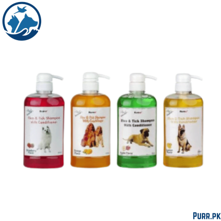 Remu Dog Groomer Shampoo Flea & Tick with Conditioner 600ml