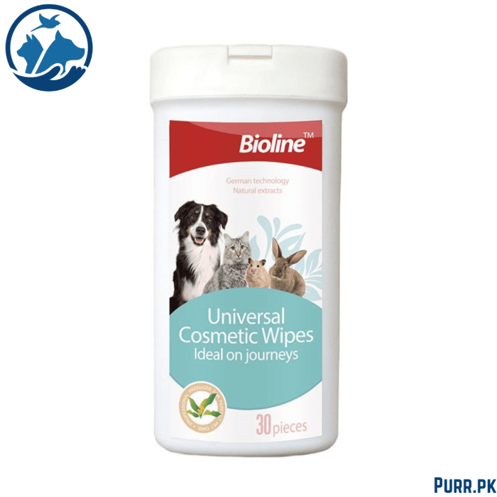 Bioline Pet Universal Cosmetic Wipes