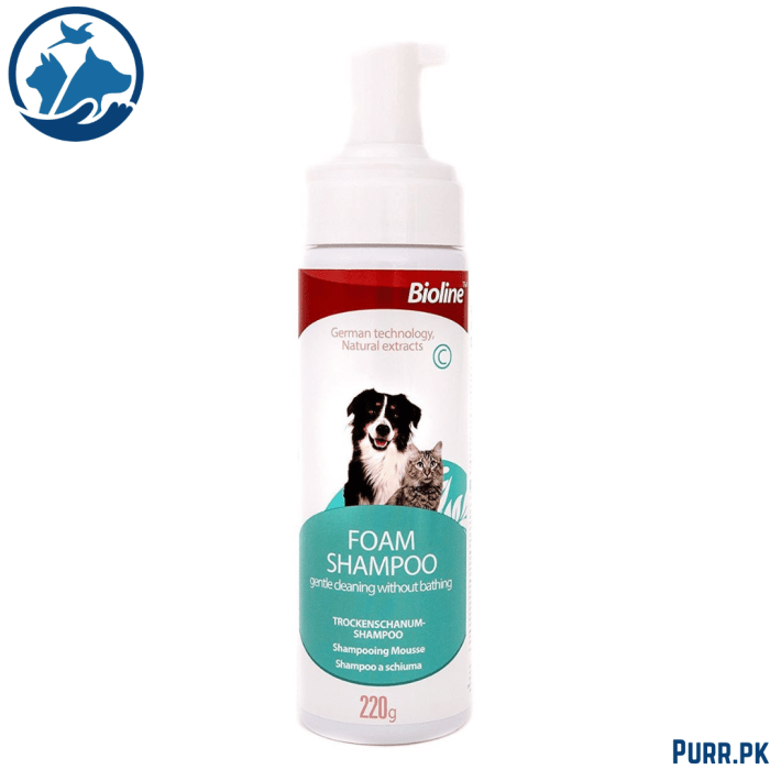 Bioline Pets Wash Free Foam Shampoo 220 g