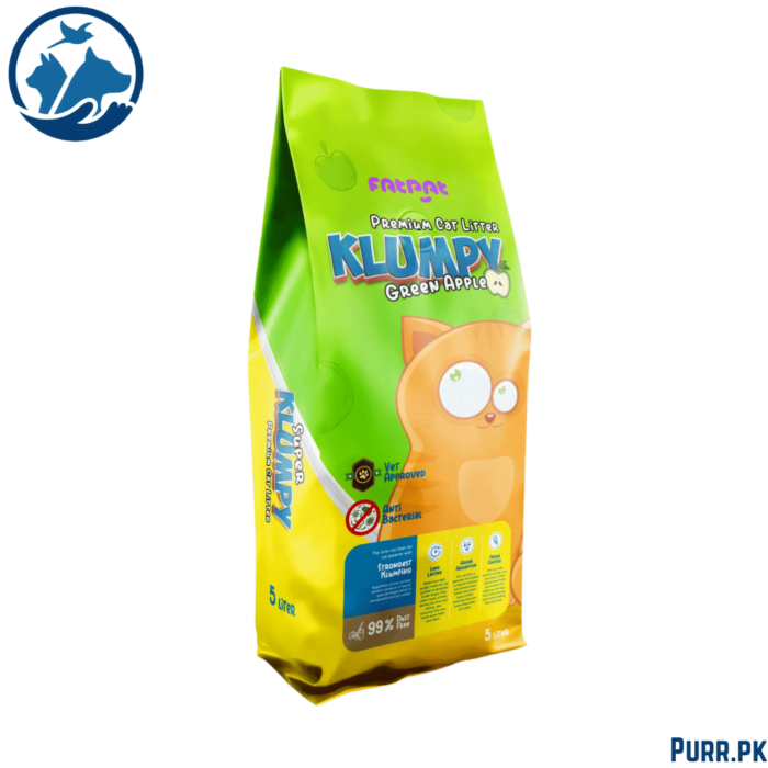 Klumpy Cat Litter – Green Apple Scent – 5L