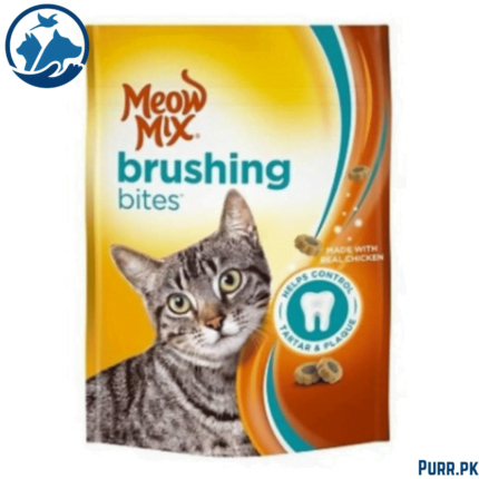 Meow Mix Brushing Bites Dental Treats Made with Real Chicken Cat Treats