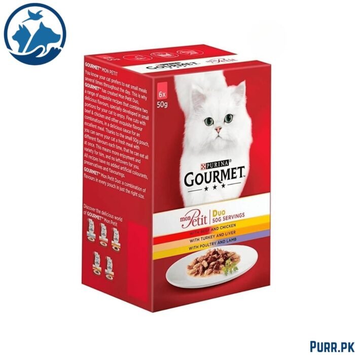 Purina Gourmet Mon Petit Duo Wet Cat Food (6 x 50g)