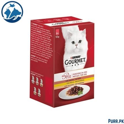 Purina Gourmet Mon Petit Wet Cat Food (Duck, Chicken, and Turkey, 6 x 50g)