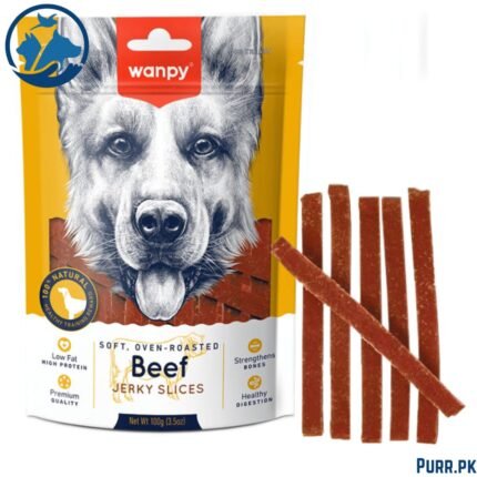 Wanpy Soft Beef Jerky Slices for Dogs