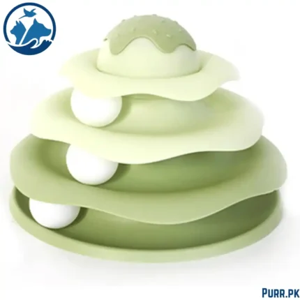 Cat Tower Toy Wave ShapedDispenser Cat Ear Shaped