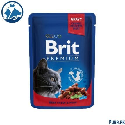 Brit Premium Cat Pouch with Beef Stew & Peas