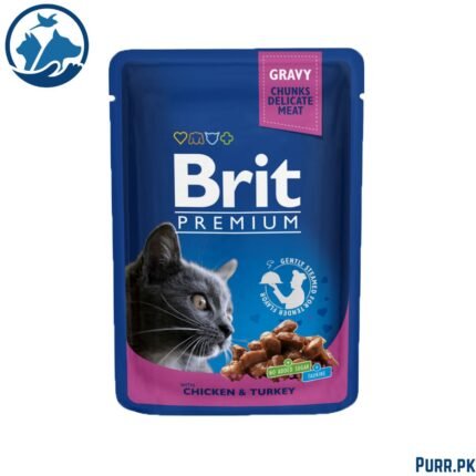 Brit Premium Cat Pouch with Chicken & Turkey