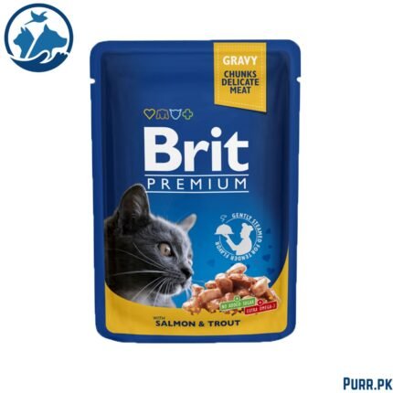 Brit Premium Cat Pouch with Salmon & Trout