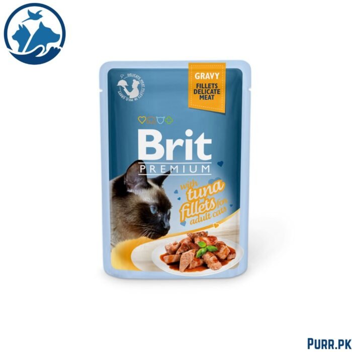 Brit Premium Cat Pouch with Tuna Fillets in Gravy for Adult Cats