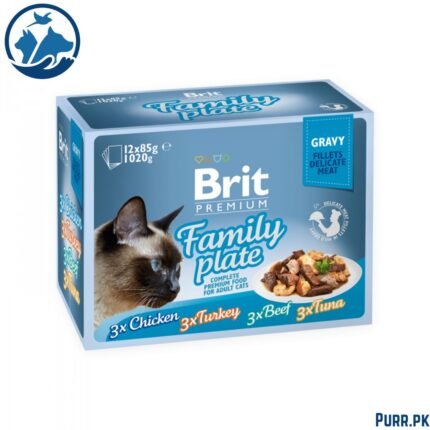 Brit Premium Cat Pouches Family Plate Gravy