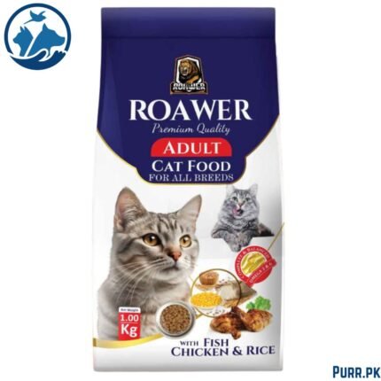 Roawer Adult Cat Food for All Breeds with Fish, Chicken, and Rice