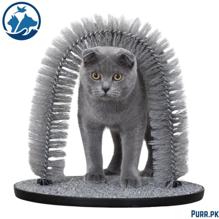 Trixie Cat Grey Fur Care Arch Massager - 36 x 33 cm