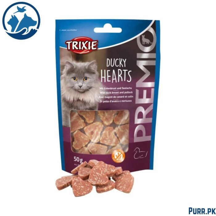 Trixie Cat Premio Ducky Hearts 50 g