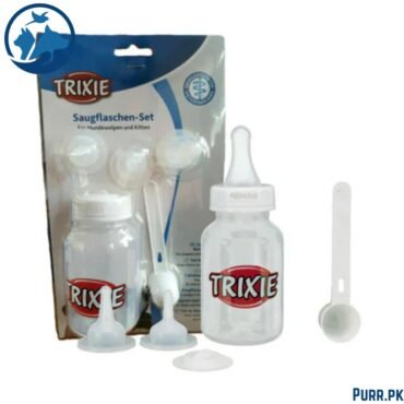 Trixie Pet Suckling Bottle Set Transparent & White - 120 ml