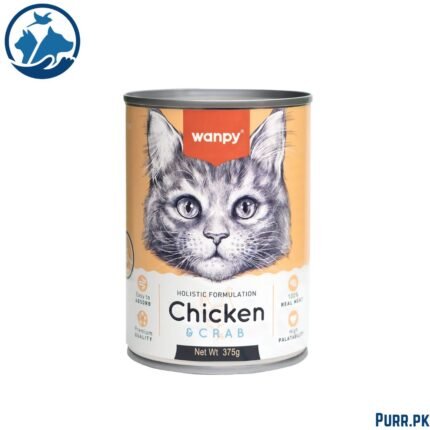 Wanpy Holistic Formulation Cat Can – Chicken + Crab (375g)