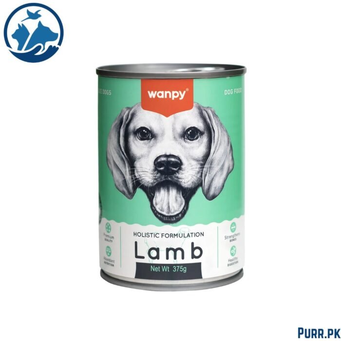 Wanpy Holistic Formulation Dog Can – Lamb (375g)