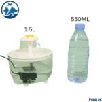 Whisper-Quiet 1.5L Transparent Pet Water Fountain