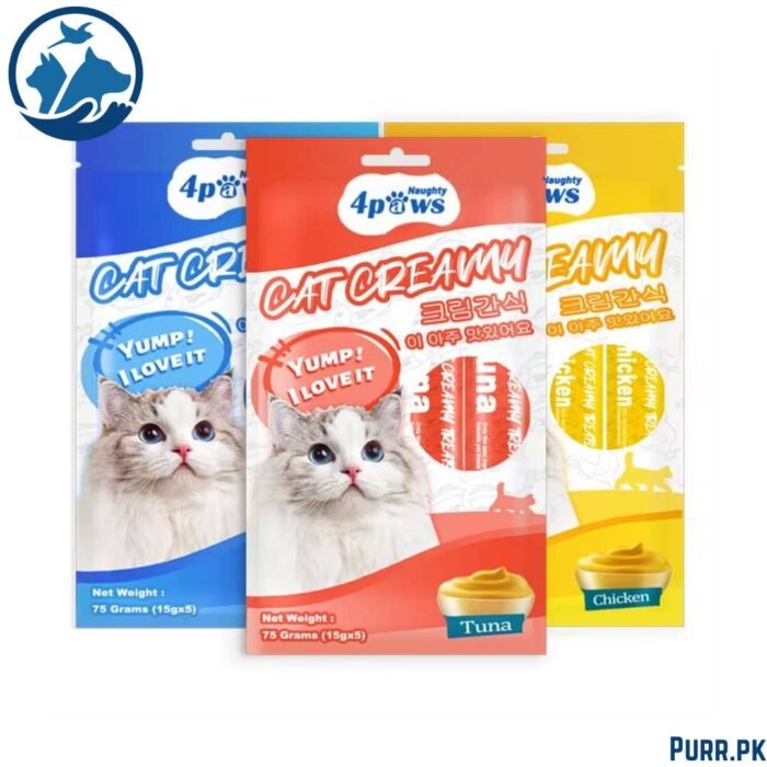 4 Paws Creamy Lickable Treats For Cat