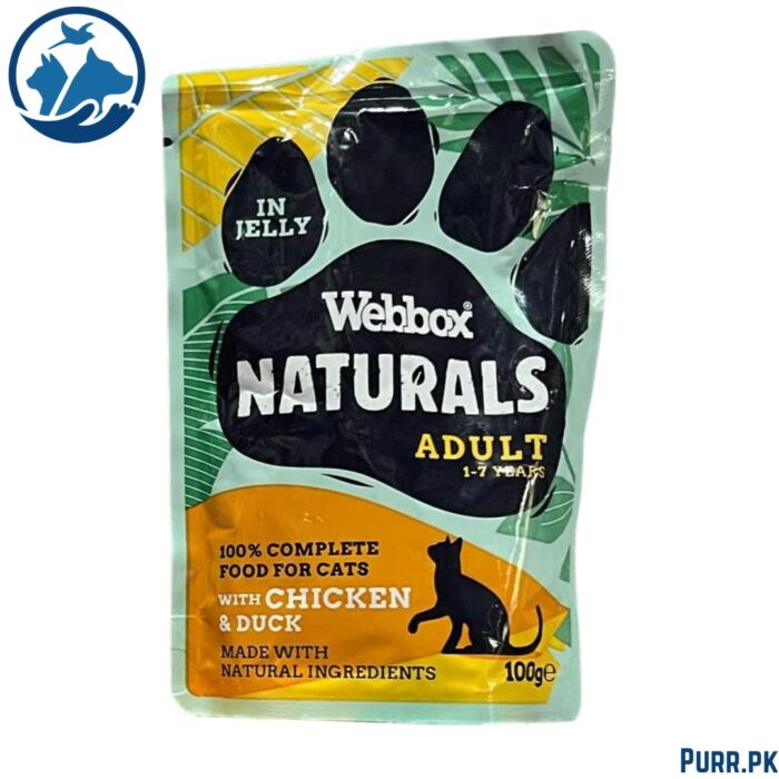 Webbox Natural for Adult Cat with Chicken & Duck in Jelly
