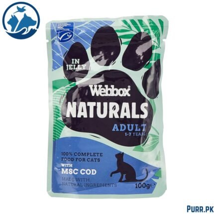 Webbox Natural for Adult Cat with MSC Cod in Jelly