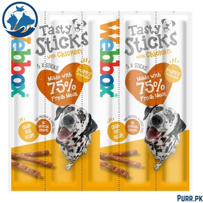 Webbox Tasty Sticks Chicken Dog Treats Large