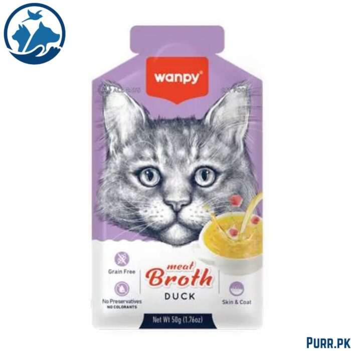 Wanpy Adult Cat Soup Meat Broths Duck 50 g